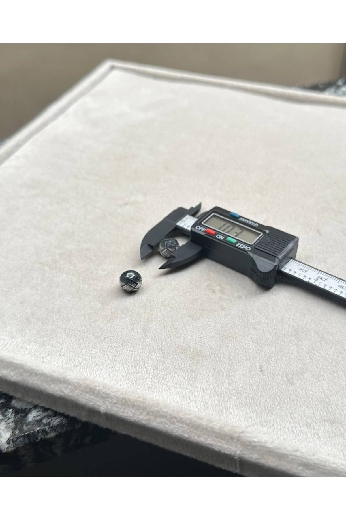 Tesbih Malzemesi Gümüş Kazaziye El Örmesi Büyük Boy 8 X 10,3 MM Kazaz Top 2 ADET