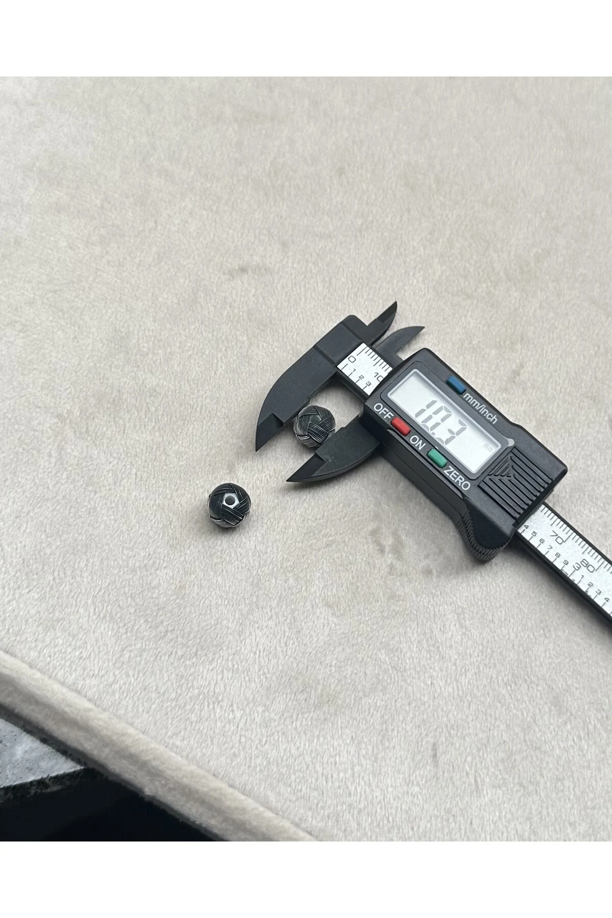 Tesbih Malzemesi Gümüş Kazaziye El Örmesi Büyük Boy 8 X 10,3 MM Kazaz Top 2 ADET