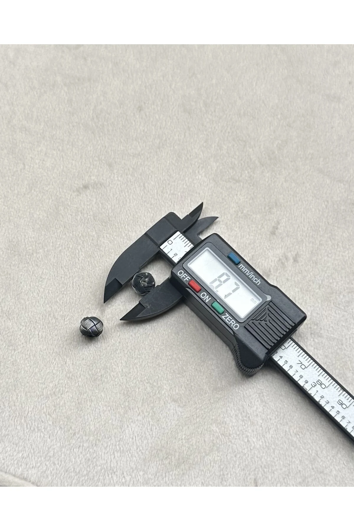 Tesbih Malzemesi Gümüş Kazaziye El Örmesi Orta Boy 6,7 X 9 MM Kazaz Top 2 ADET