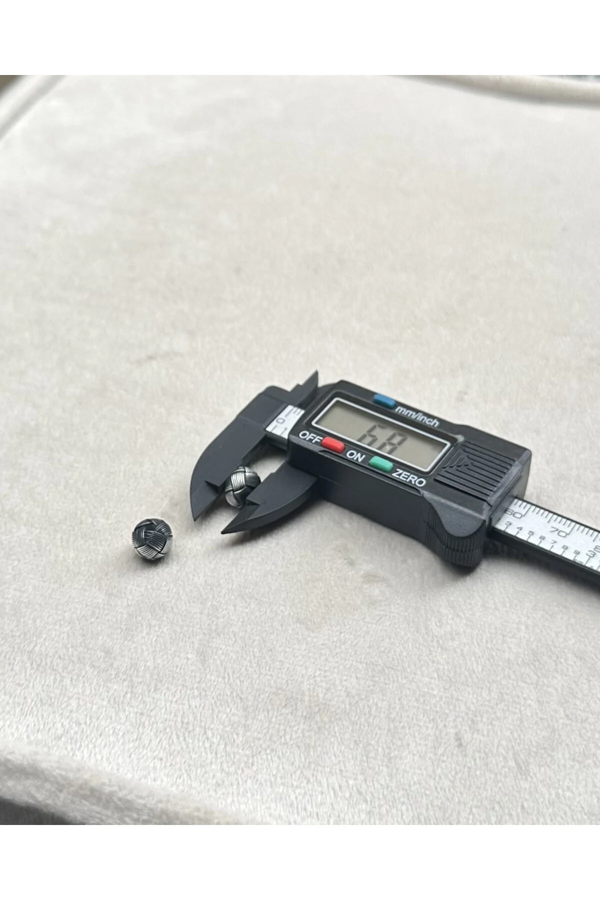 Tesbih Malzemesi Gümüş Kazaziye El Örmesi Orta Boy 6,7 X 9 MM Kazaz Top 2 ADET