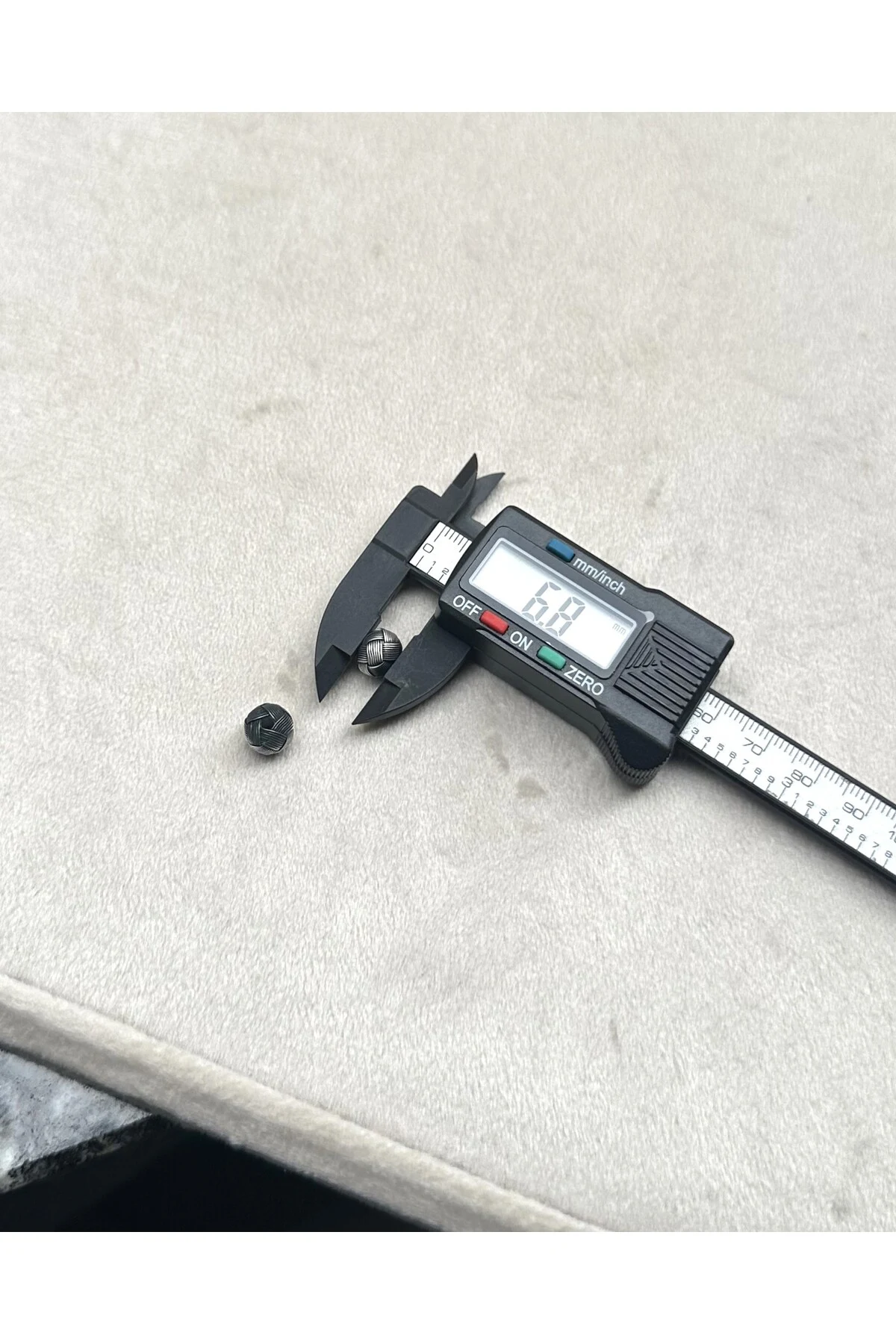 Tesbih Malzemesi Gümüş Kazaziye El Örmesi Orta Boy 6,7 X 9 MM Kazaz Top 2 ADET
