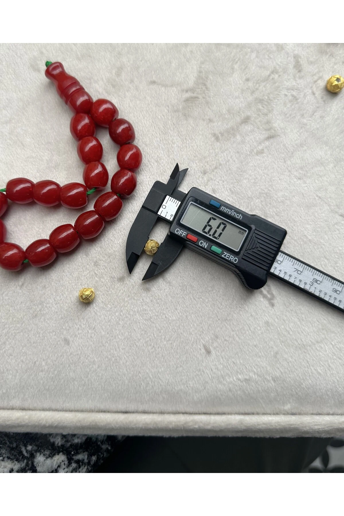 Tesbih Malzemesi Gümüş Kazaziye El Örmesi 6X7 MM Kazaz Top 2 ADET Küçük Boy