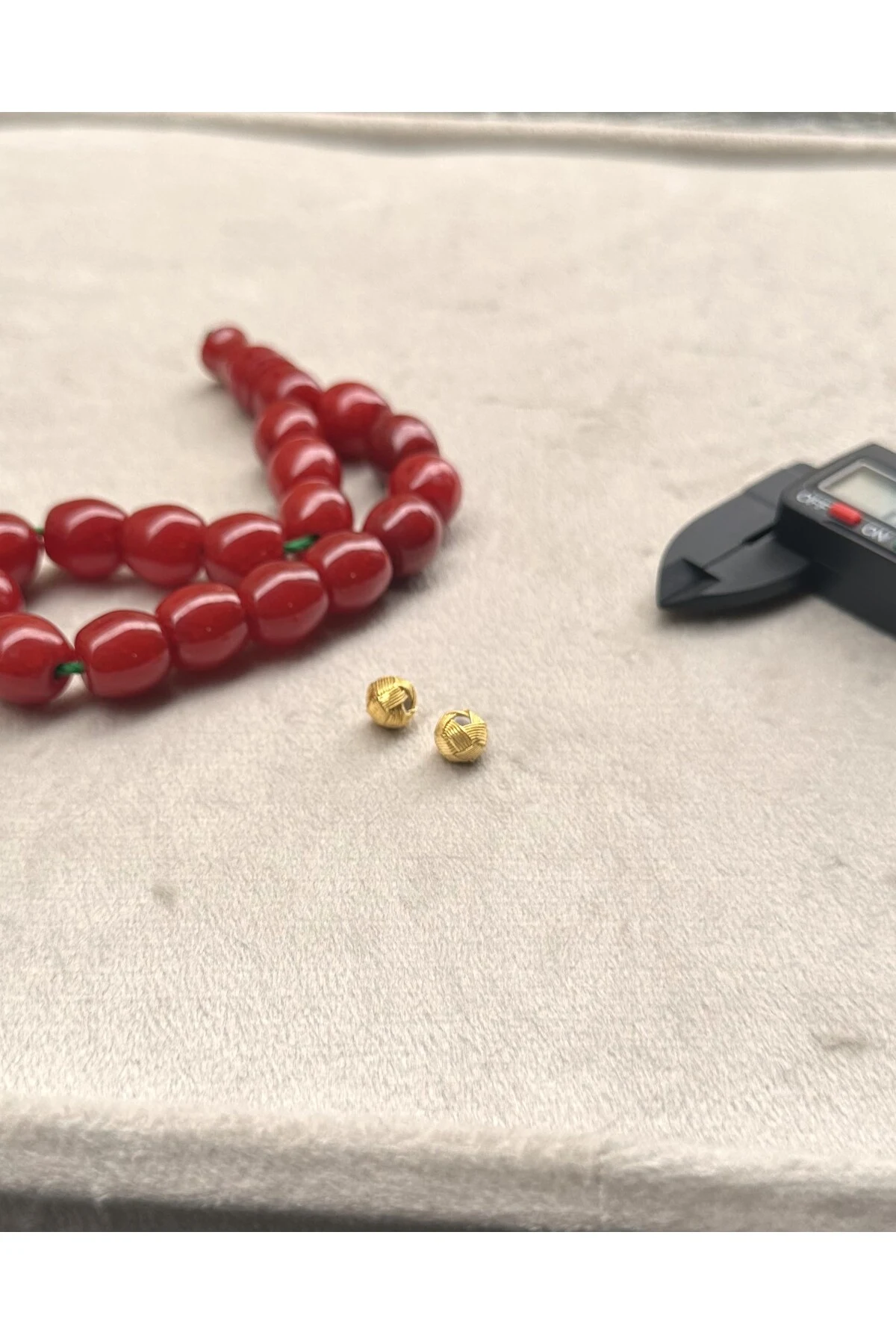 Tesbih Malzemesi Gümüş Kazaziye El Örmesi 6X7 MM Kazaz Top 2 ADET Küçük Boy